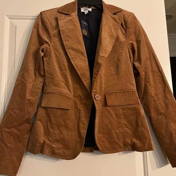 NWT Unique Vintage Golden Tan Corduroy Murphy Blazer - Picture 2 of 5